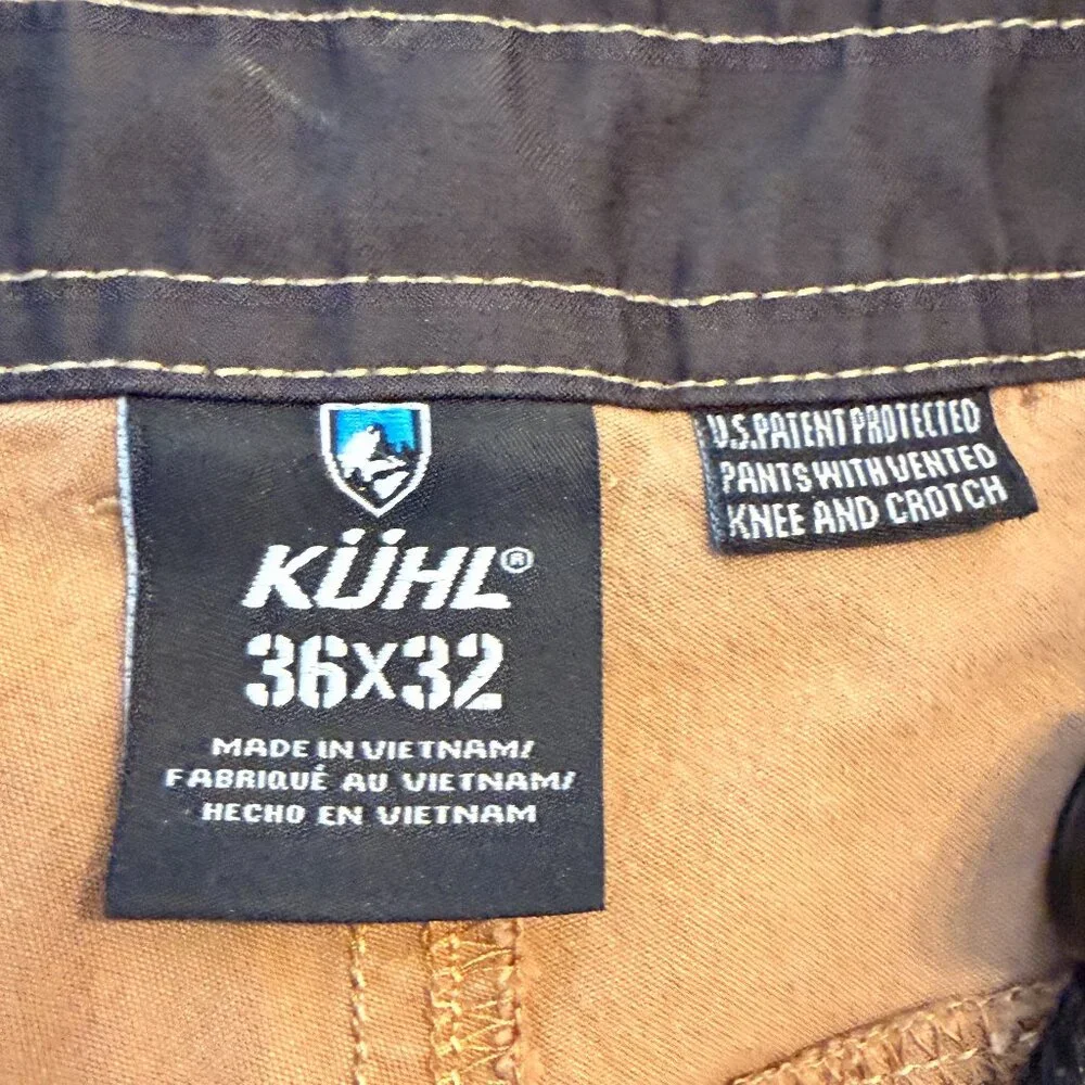 Kuhl Men's Dark Khaki Outdoor Activewear Pants - Picture 6 of 7